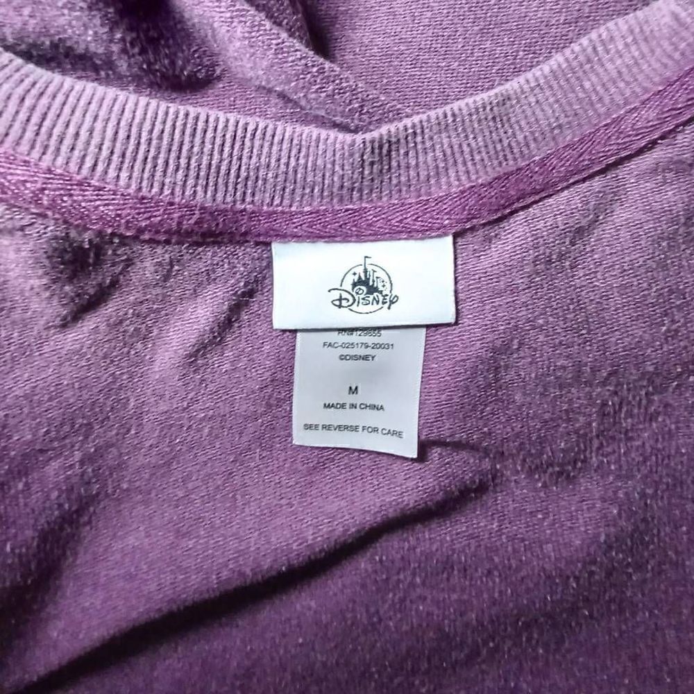 Disney ~ Womens Crop Sweater Purple Mickey Mouse - Picture 4 of 6